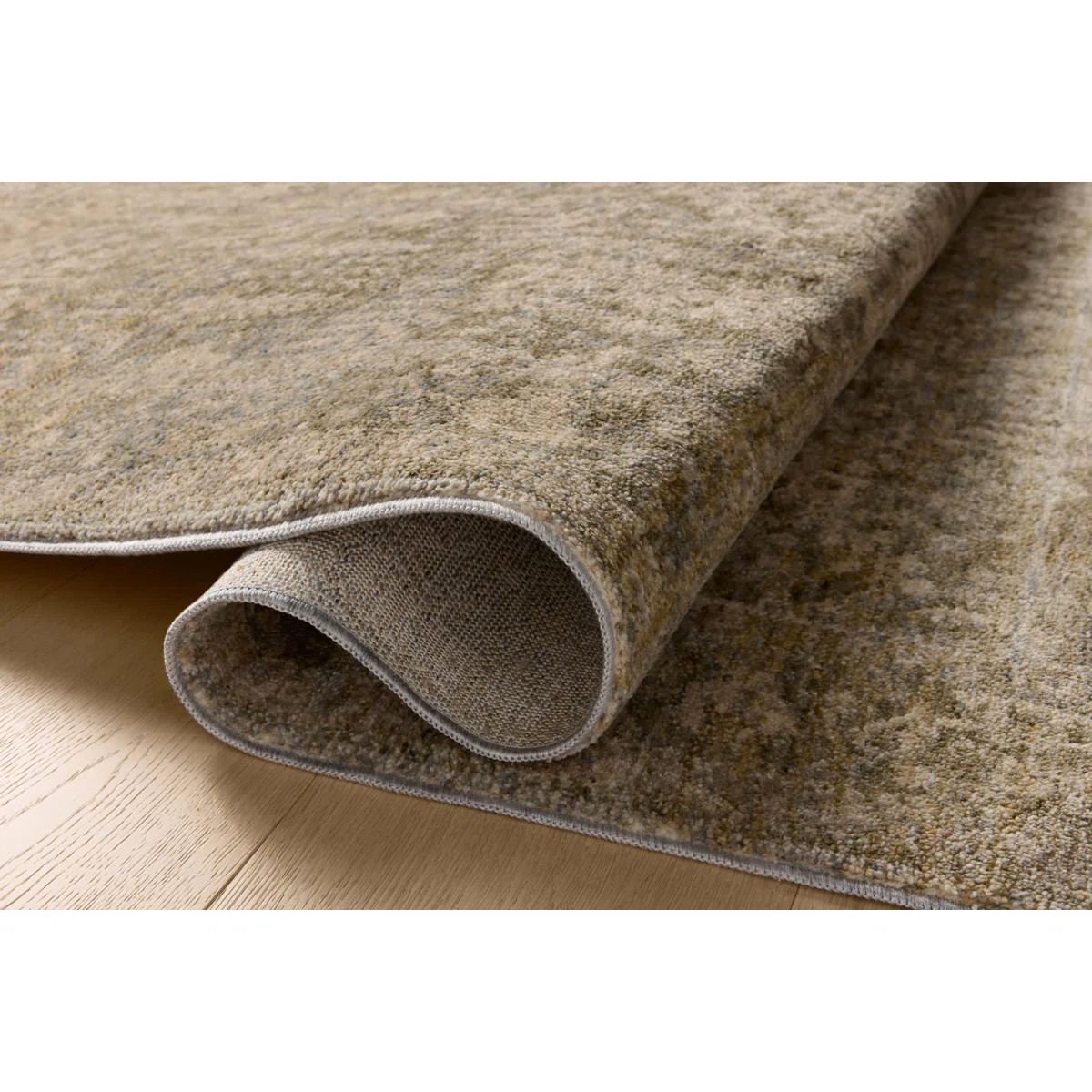 Magnolia Home by Joanna Gaines x Loloi Junie Moss / Natural Area Rug | Wayfair North America
