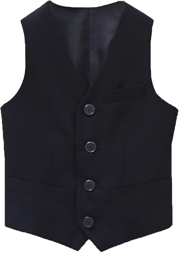 Boy's 4 Button Formal Suit Vest | Amazon (US)