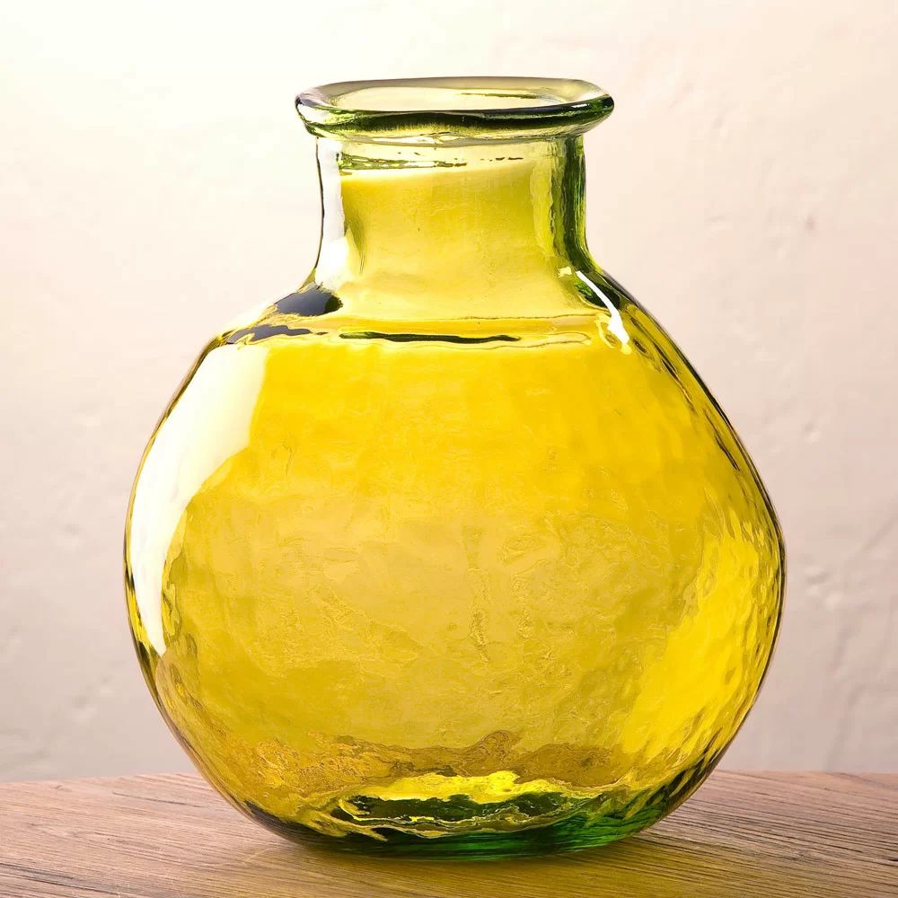 Oval Recycled Glass Balloon Vase | Wayfair Professional