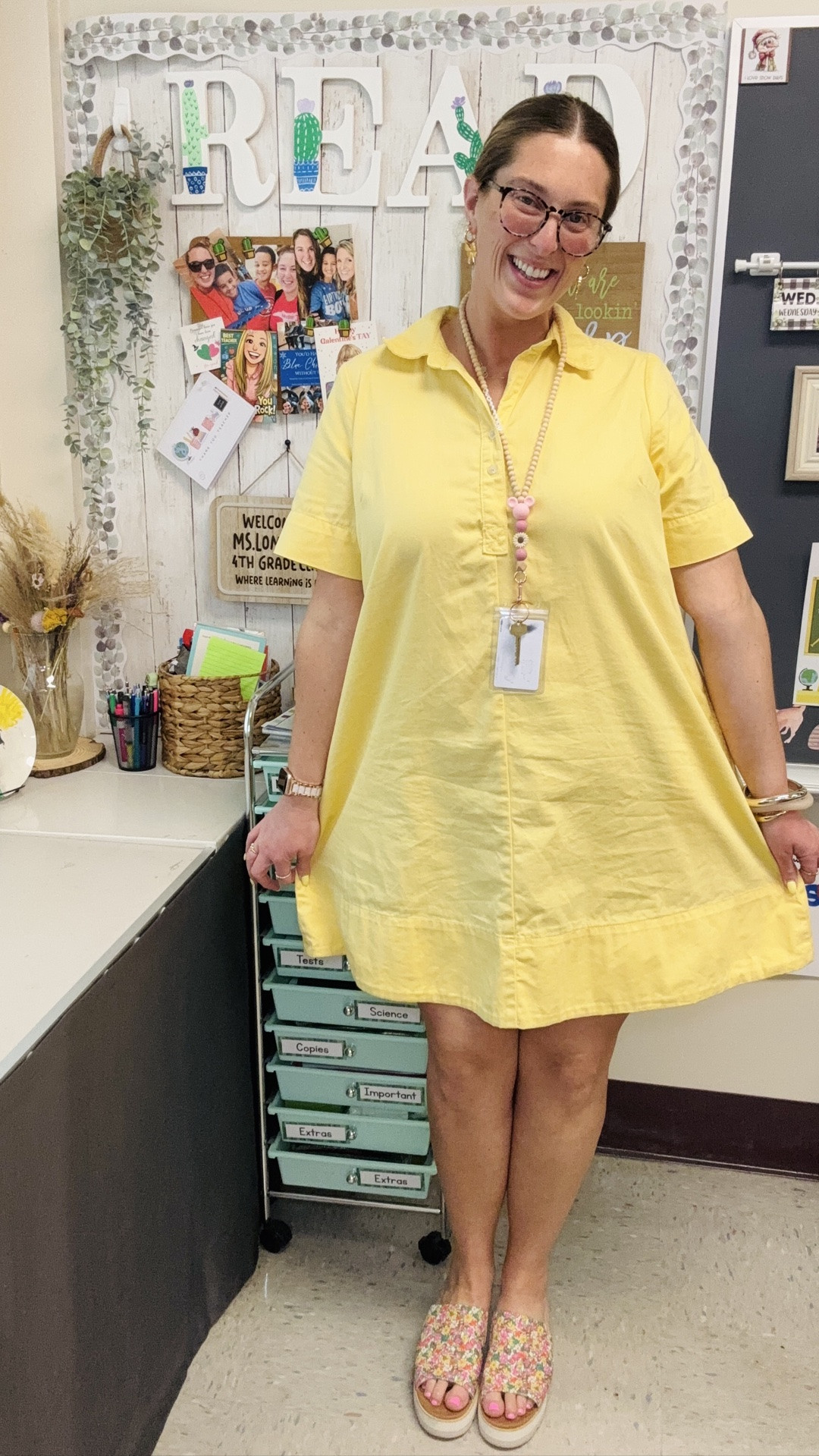This whole outfit is teacher approved, I wore these sandals for 12 straight hours today and they were so comfortable. I’m wearing a size large in the dress!

#LTKootd #LTKMidsize