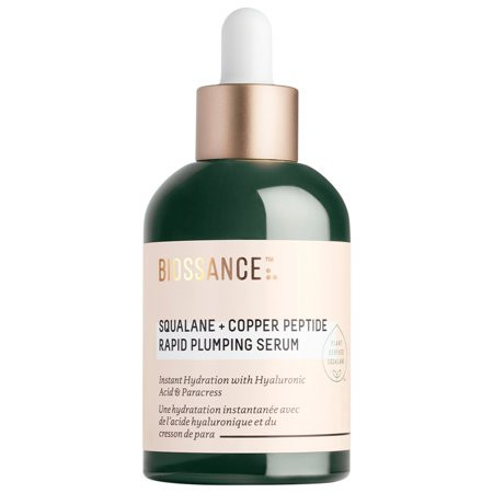 Biossance Squalane + Hyaluronic Acid Copper Peptide Rapid Plumping Serum - Size: 1.69 oz / 50 mL | Walmart (US)