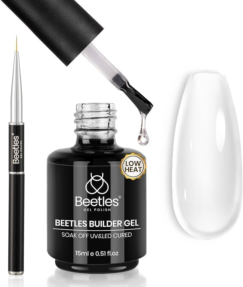 Beetles Low Heat Builder Nail Gel 0.51 OZ 7 in 1 Clear Strengthener Gel for Weak & Thin Nails Bui... | Amazon (US)