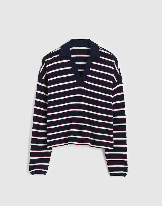 Relaxed Polo Shirt in Stripe | Madewell
