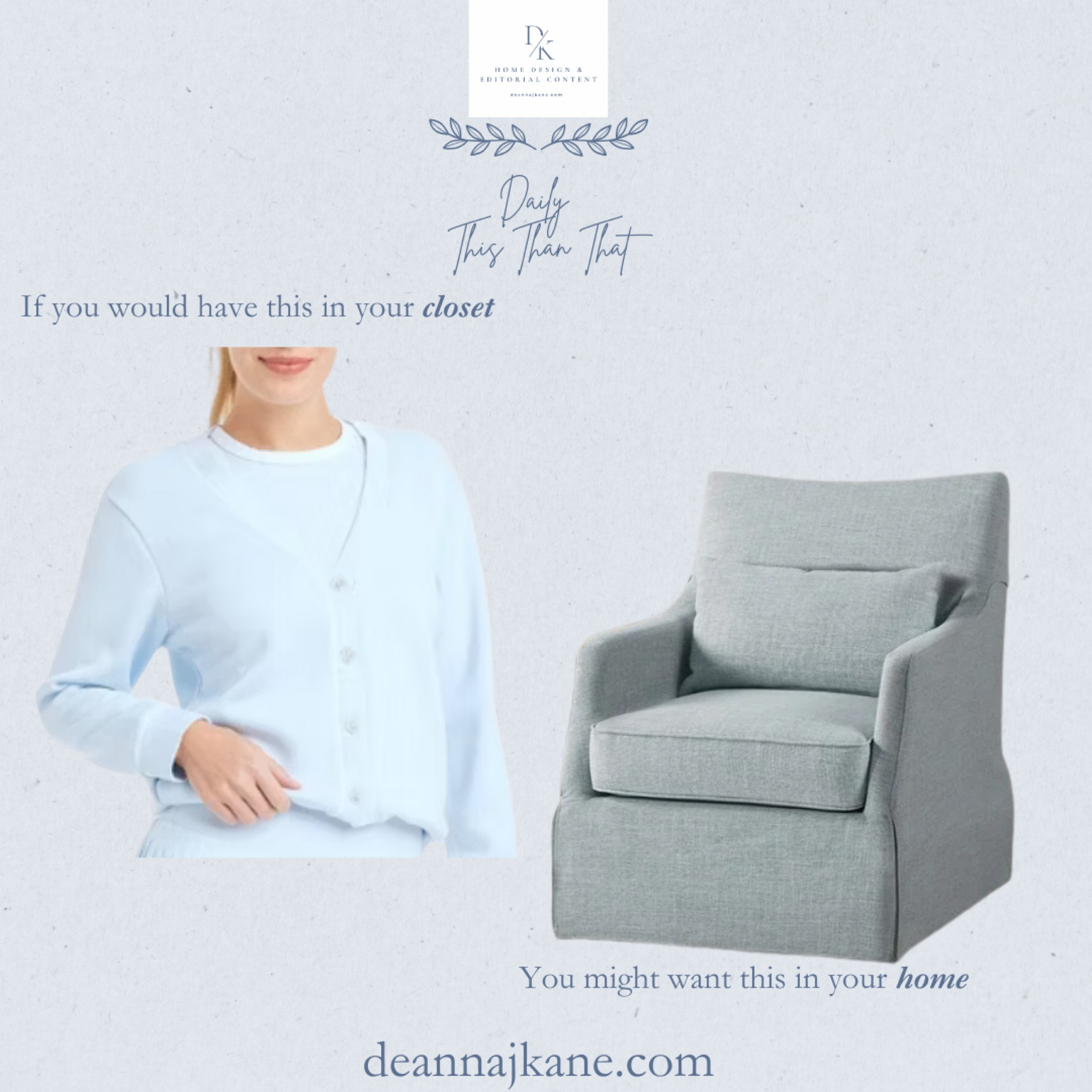 If you would wear this light blue activewear cardigan, you might want this light blue swivel chair in your home  

#LTKActive #LTKHome #LTKSeasonal