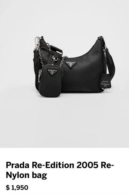 Classic black Prada re edition bag
Linked a similar one too


#LTKFind #LTKitbag #LTKSeasonal