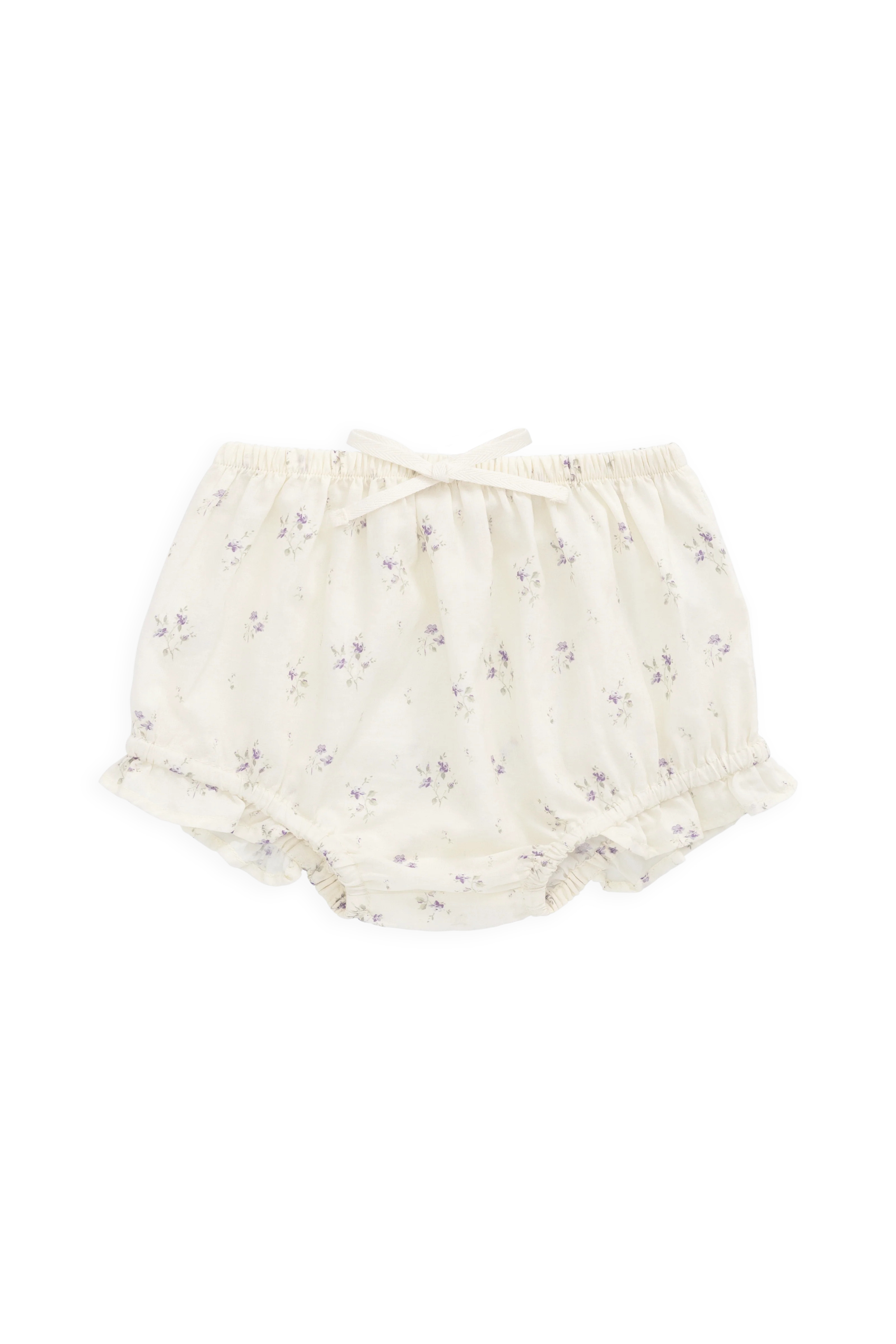Organic Cotton Frill Bloomer - Jade Floral | Jamie Kay