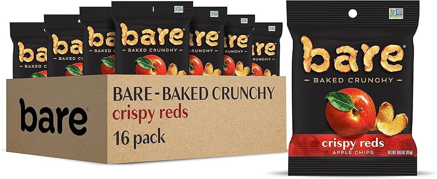 Bare Baked Crunchy, Apples Fuji & Reds, 0.53 Ounce (Pack of 16) | Amazon (US)