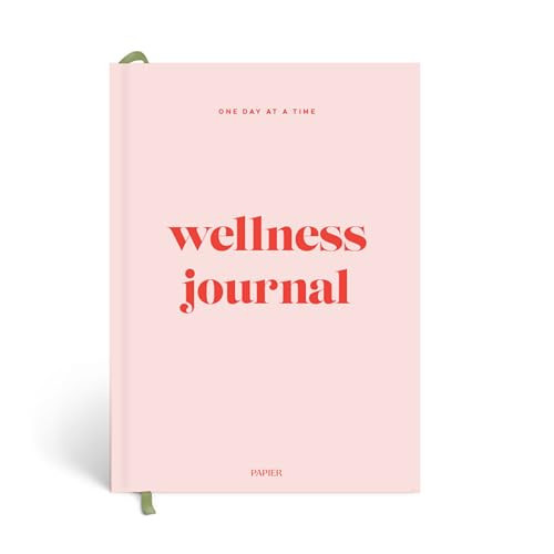 Papier Joy Wellness Journal - Pink Hardback | Log Intentions, Sleep, Habits, Mindful Goals, Morning & Evening | Weekly & Monthly CheckIns | Undated Diary | Reflection & Mindfulness | Self Care Gift | Amazon (UK)