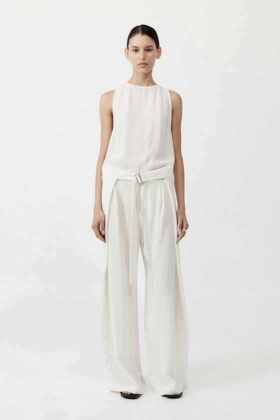 Viscose Shell Top - Off White | The DOM (Australia & New Zealand)