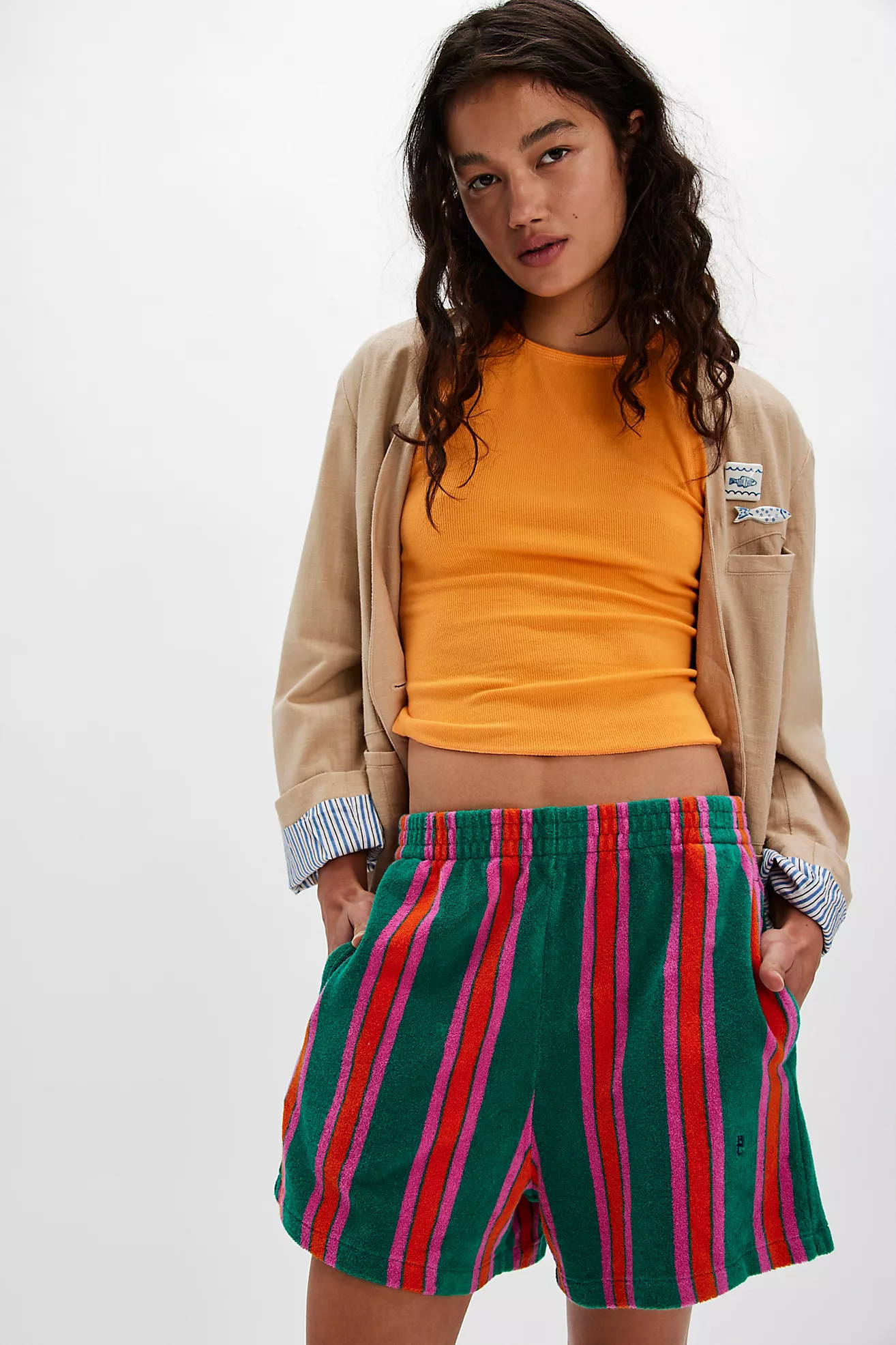 Bobo Choses Stripes Terry Shorts | Free People (Global - UK&FR Excluded)