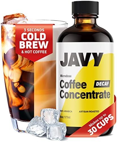 Javy Coffee Microdose 30X Cold Brew Decaf Concentrate, Artisan Roasted, Liquid Coffee Concentrate... | Amazon (US)