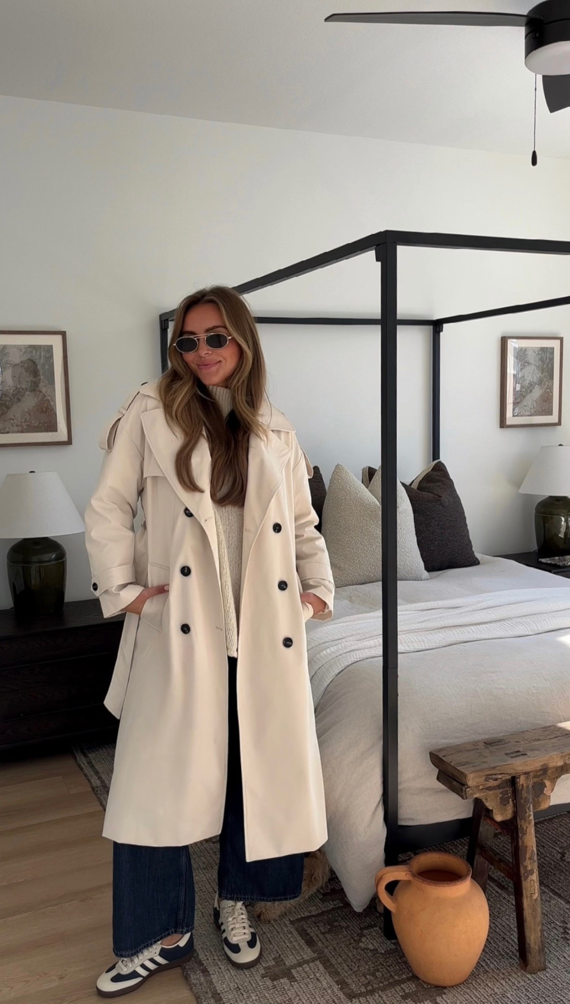 Wearing a size M in the trench coat, S in the sweater (runs oversized) and a 25 in the wide leg denim #founditonamazon #amazonfashion #amazonfinds



#LTKWorkwear #LTKSaleAlert #LTKStyleTip