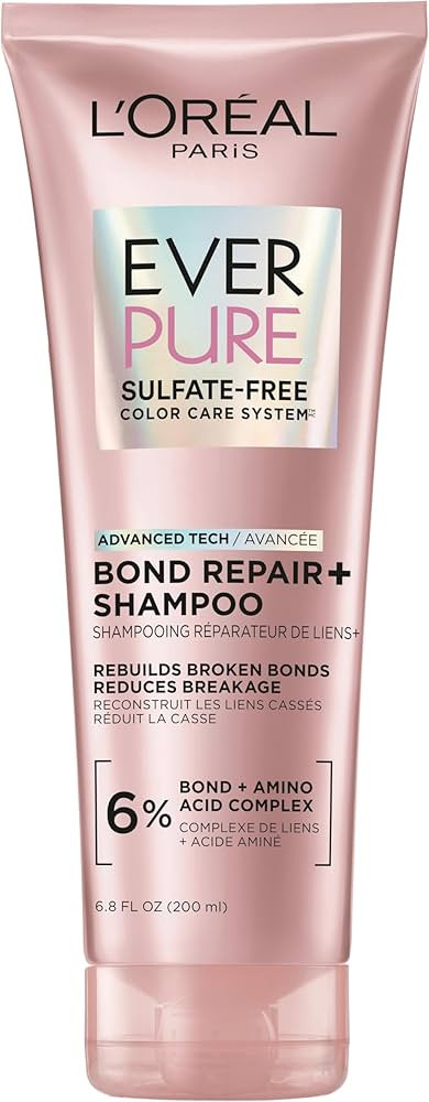 L'Oreal Paris Sulfate Free Bond Repair+ Shampoo, Hair Shampoo with Bond + Amino Acid Complex, Str... | Amazon (US)