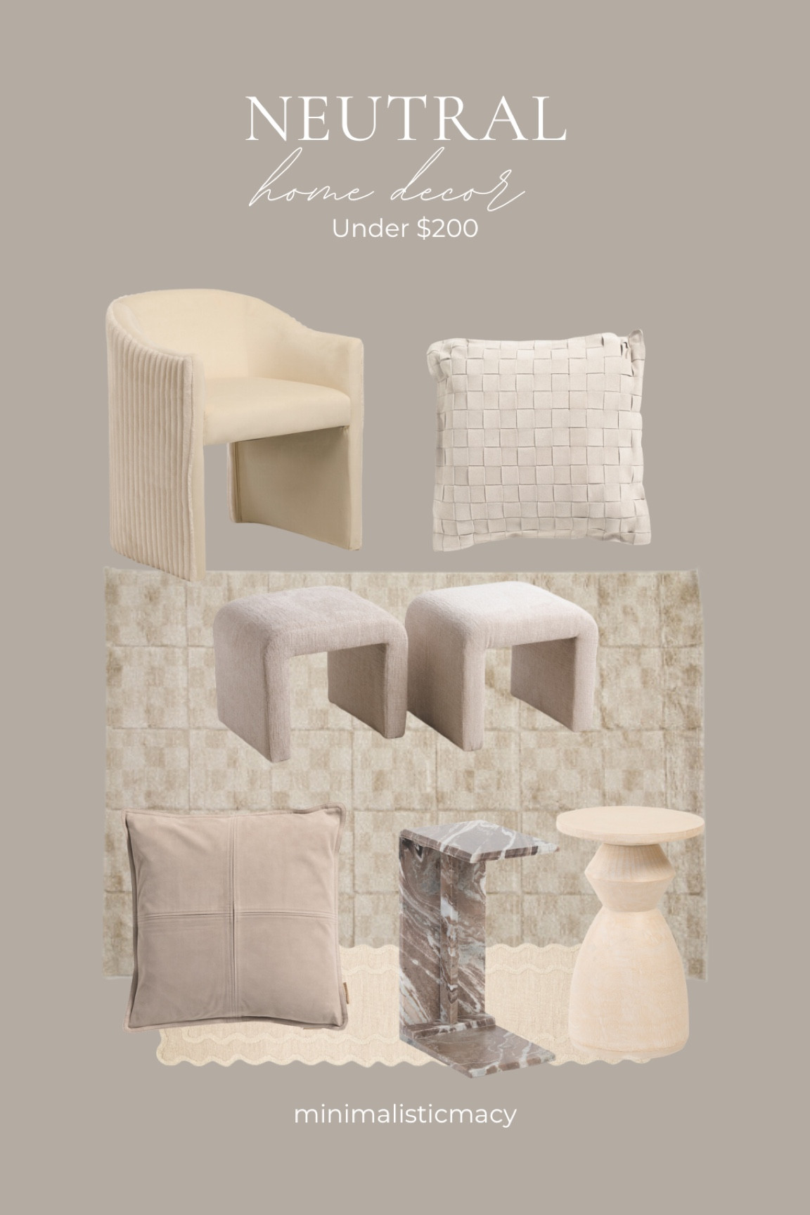 Neutral home decor under $200!

#LTKHome