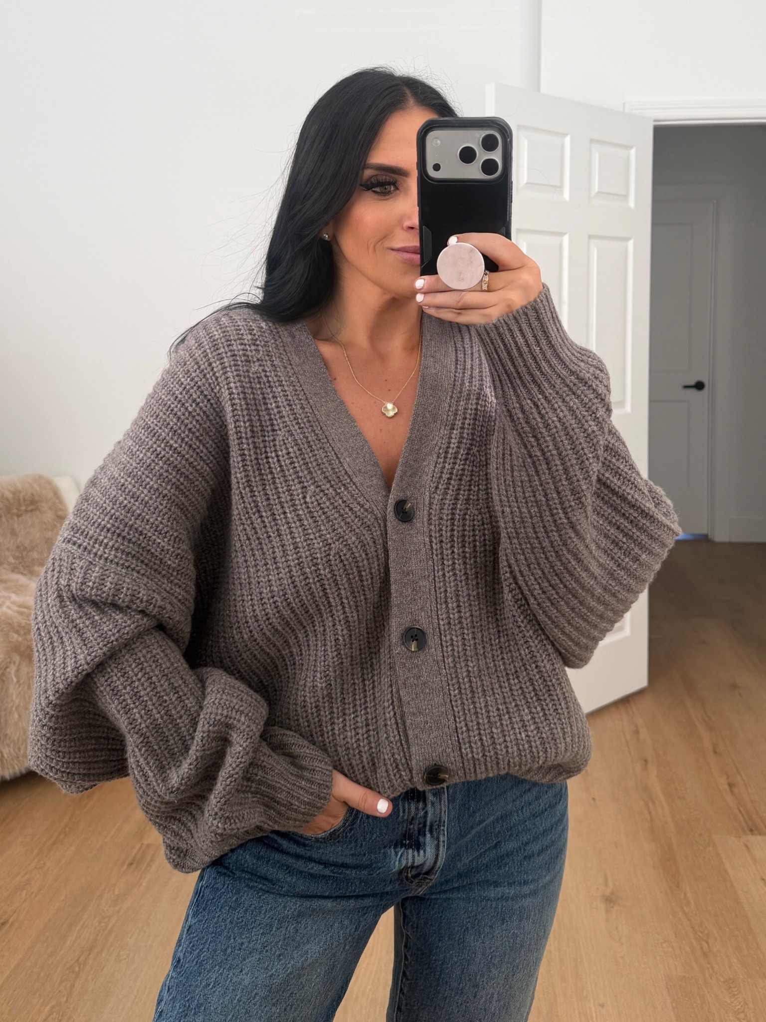 Oak + fort cardigan one size 