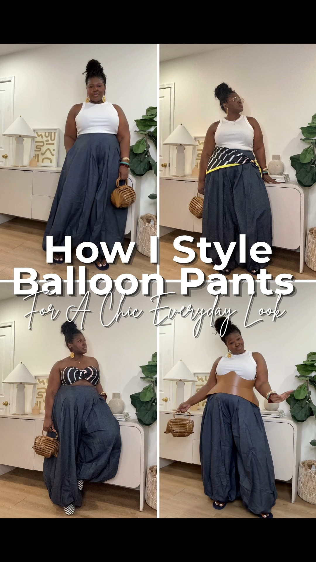 One pair of pants, so many outfit possibilities. From simple basics to statement tops, balloon pants make styling feel effortless.  balloon pants outfit ideas, how to style balloon pants, wide leg pants outfit, women’s casual outfits, chic everyday outfits, comfortable fashion, trendy pants outfits, curvy fashion ideas, plus size outfit inspiration, minimalist outfit ideas, capsule wardrobe pieces, fashion lookbook

#LTKootd #LTKSeasonal #LTKMidsize