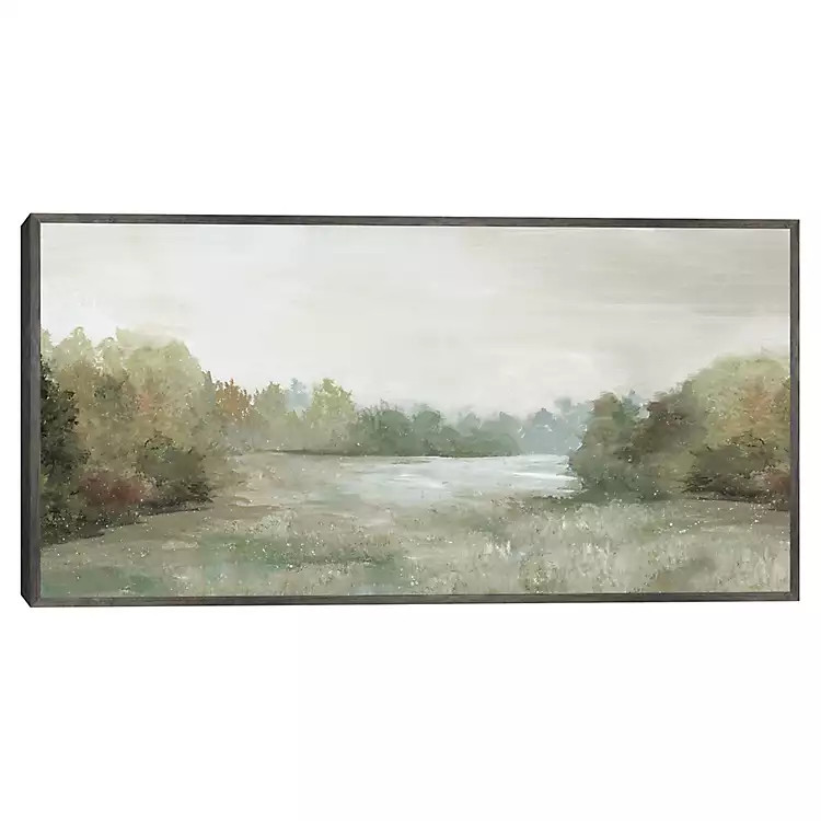 New! Quiet Valley Framed Canvas Art Print | Kirklands