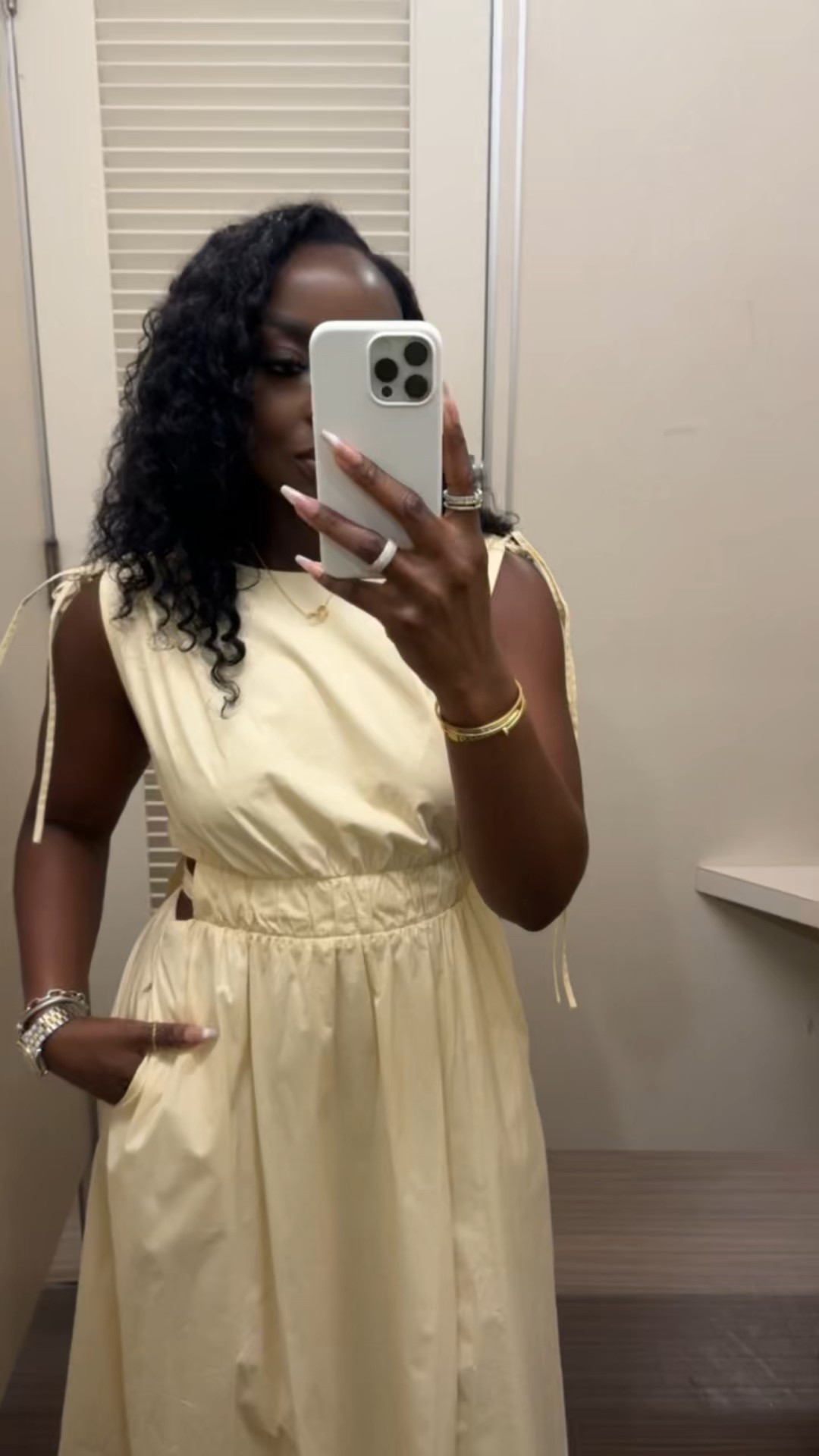 How cute is this butter yellow summer dress from MACY’S? I’m wearing a size 8, and it fits me very comfortably. I love it. It ties in the back.

#LTKBeauty #LTKStyleTip