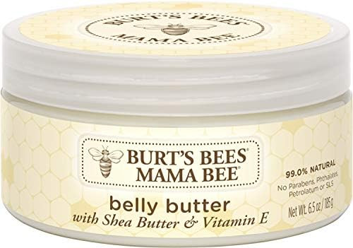 Burt's Bees Mama Bee Belly Butter, Fragrance Free Lotion, 6.5 Ounce Tub | Amazon (US)