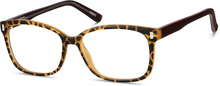 Tortoiseshell Square Glasses #126225 | Zenni Optical Eyeglasses | Zenni Optical (US & CA)