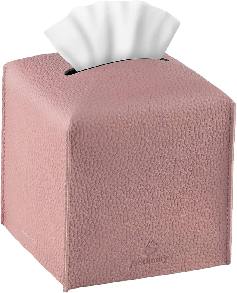 Amazon.com: Tissue Box Cover, Jeethemy Square PU Leather Tissue Box Holder, Modern Tissue Case Fa... | Amazon (US)