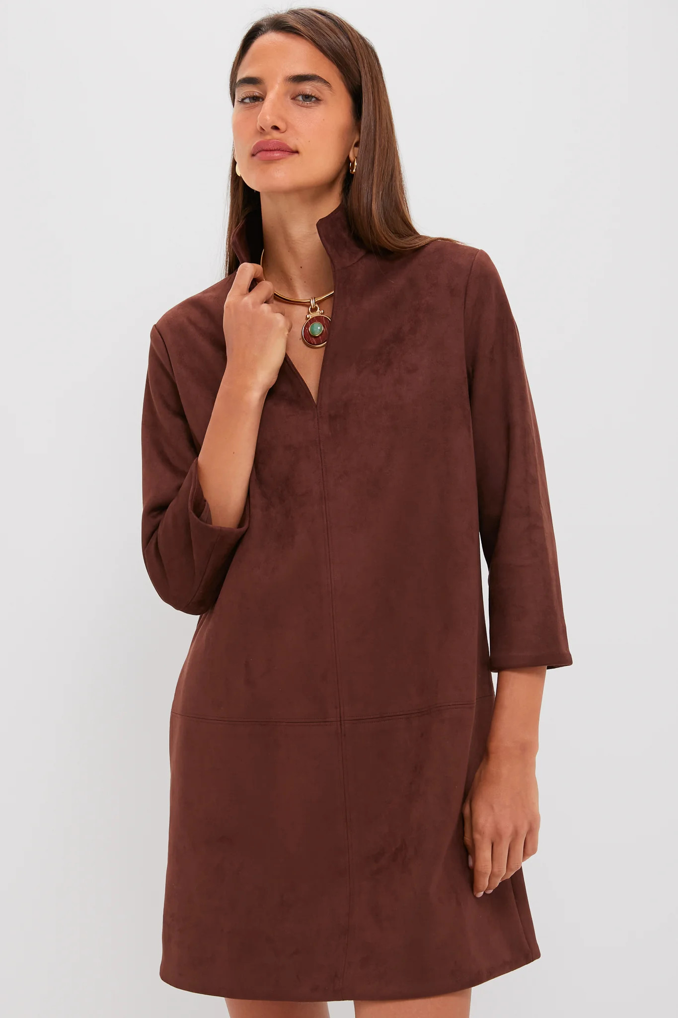 Ganache Vegan Suede Clifton Dress | Tuckernuck (US)