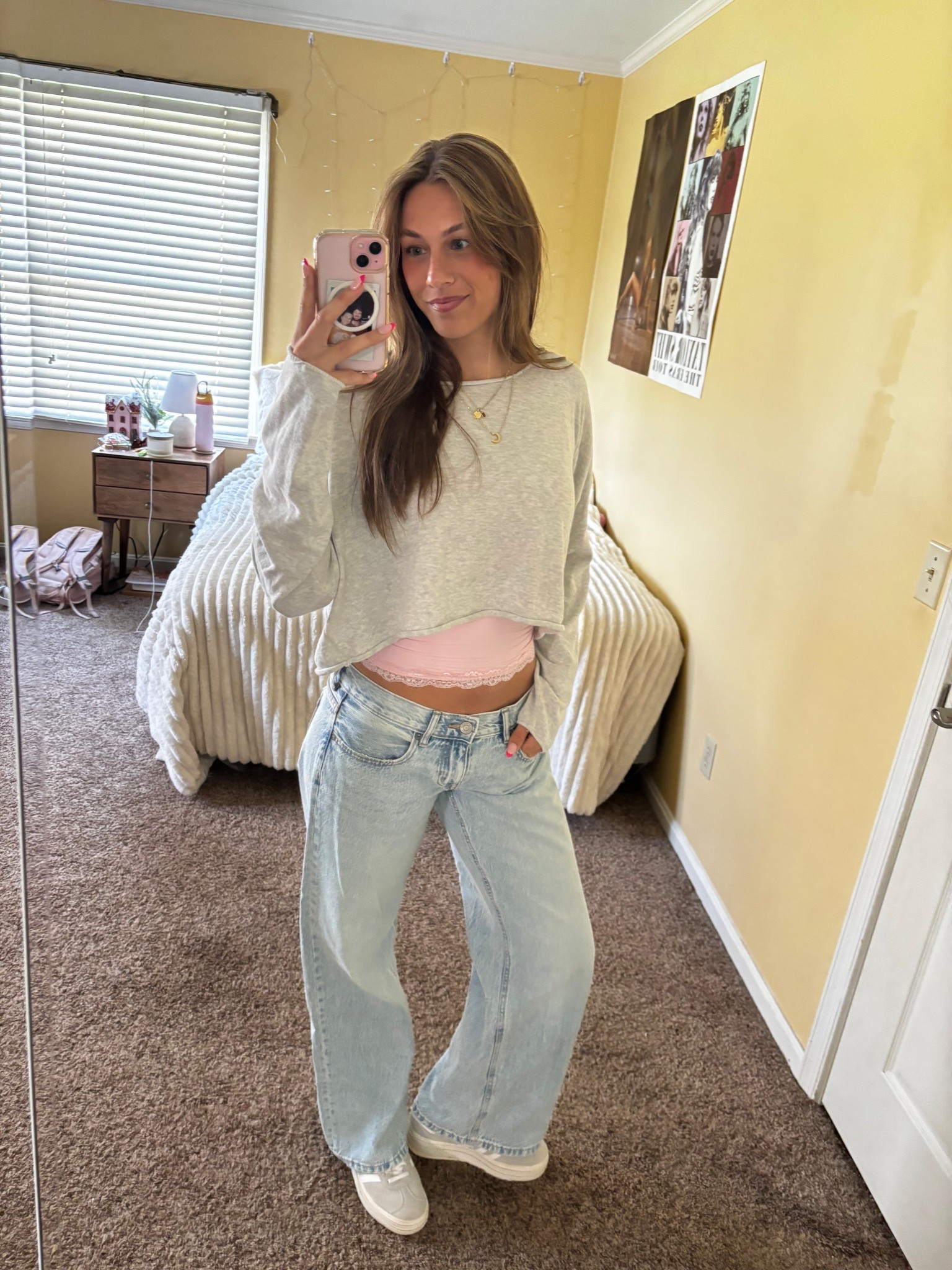 Cute pink spring outfit idea!
#springoutfits2026

#LTKgrwm #LTKootd #LTKSeasonal