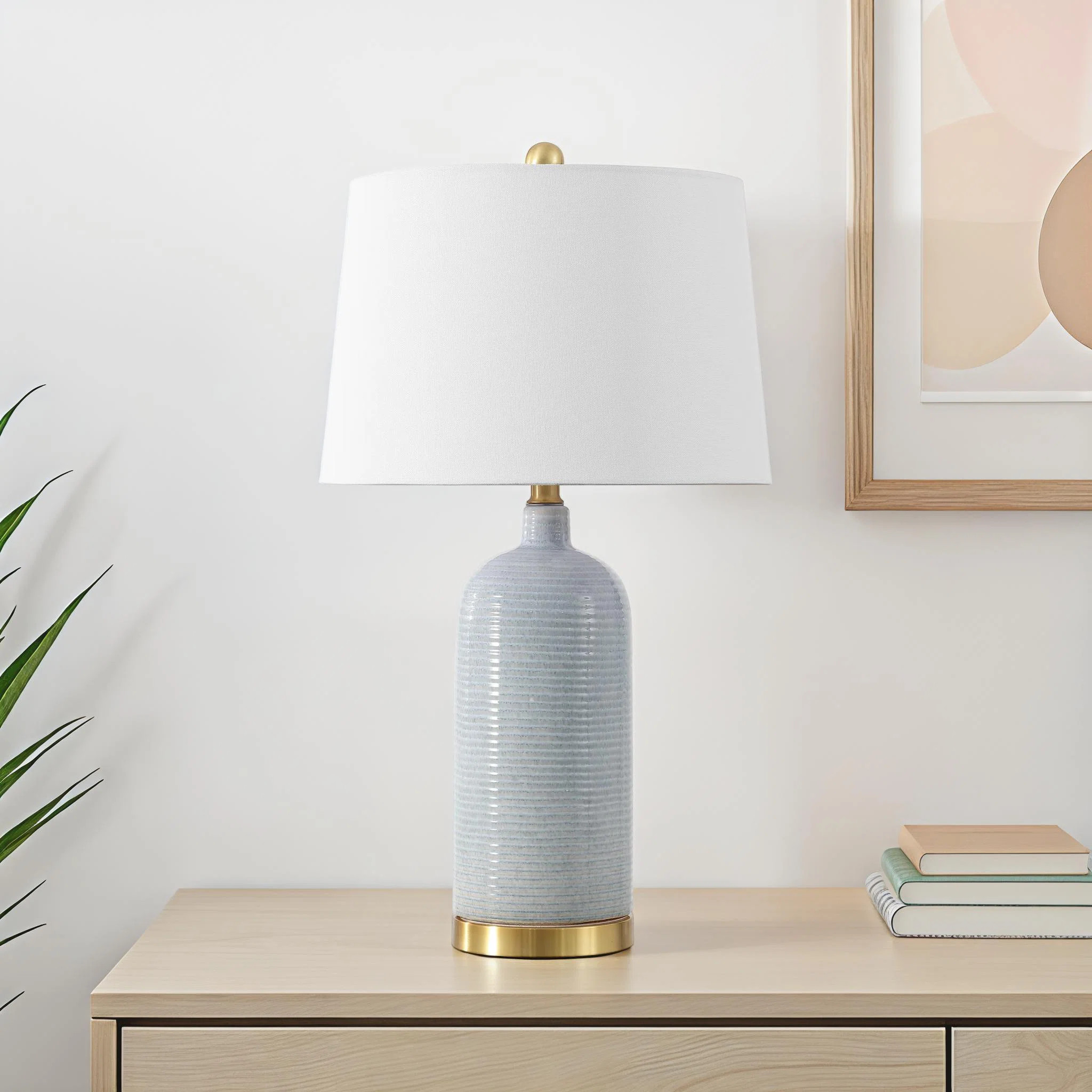 Sevan 27" Blue/Gold Table Lamp | Wayfair North America
