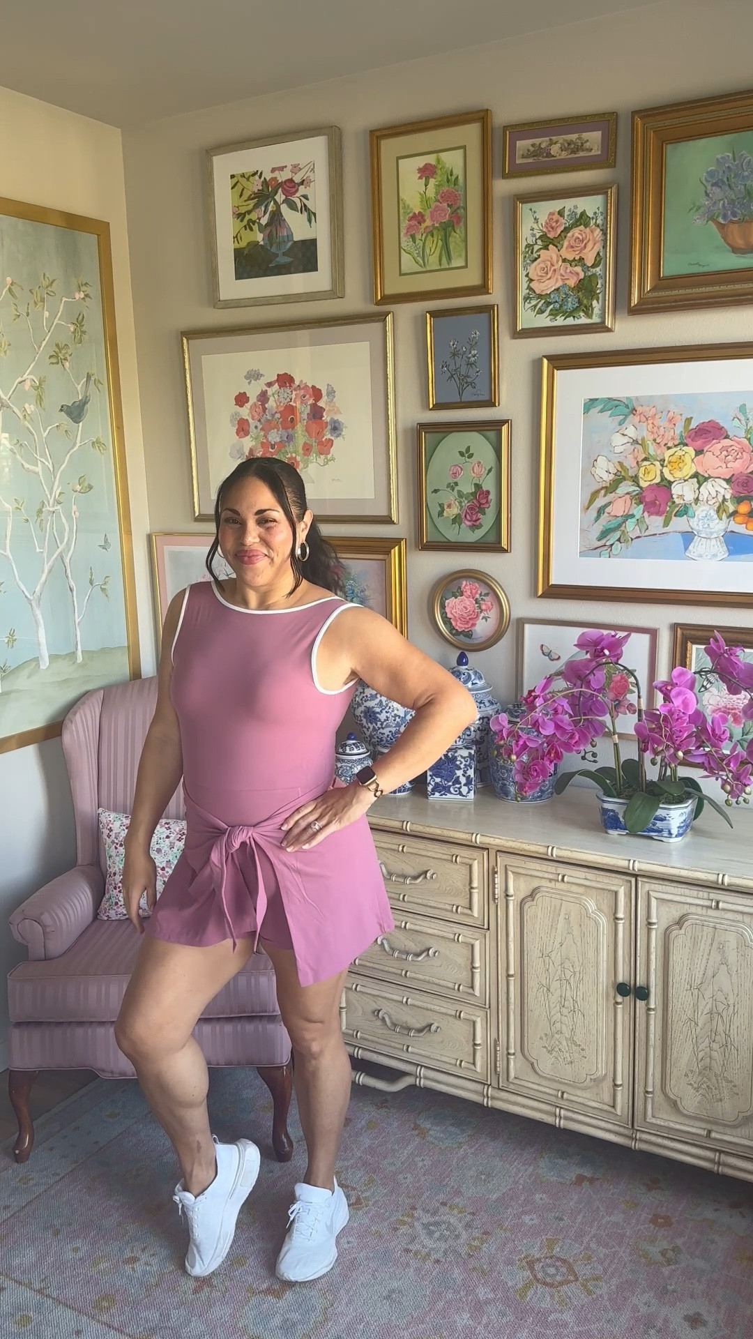 mark my words- this will be your favorite piece of activewear you’ve ever bought! this dress has a built in bra, skort wrap, and shorts. I’m so obsessed! On sale with 20% off today. 

Wearing a size M (normal size is 10/12). #midsizestyle #athleisure #skort #romperdress #tiegamedress 

#LTKActive #LTKFindsUnder100