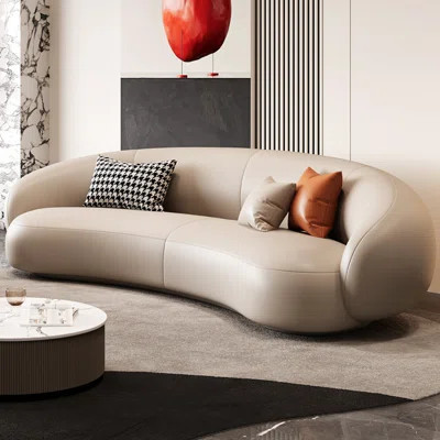 Italian Simple and Retro Creative Curved Sofa | Wayfair North America