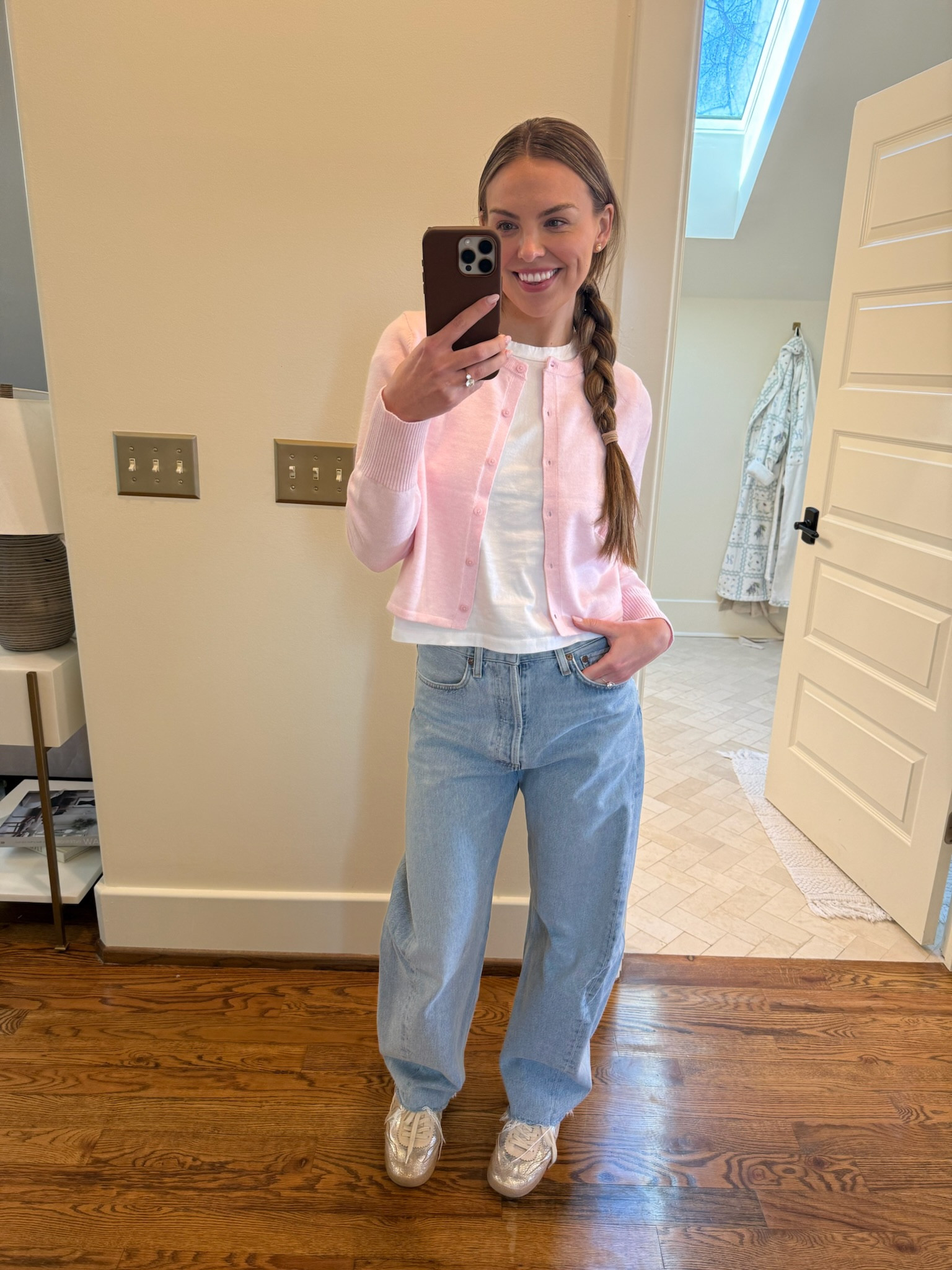 Cute and causal OOTD 🩷 This little cardigan from Target is sooo soft 

#LTKSeasonal #LTKStyleTip #LTKFindsUnder50