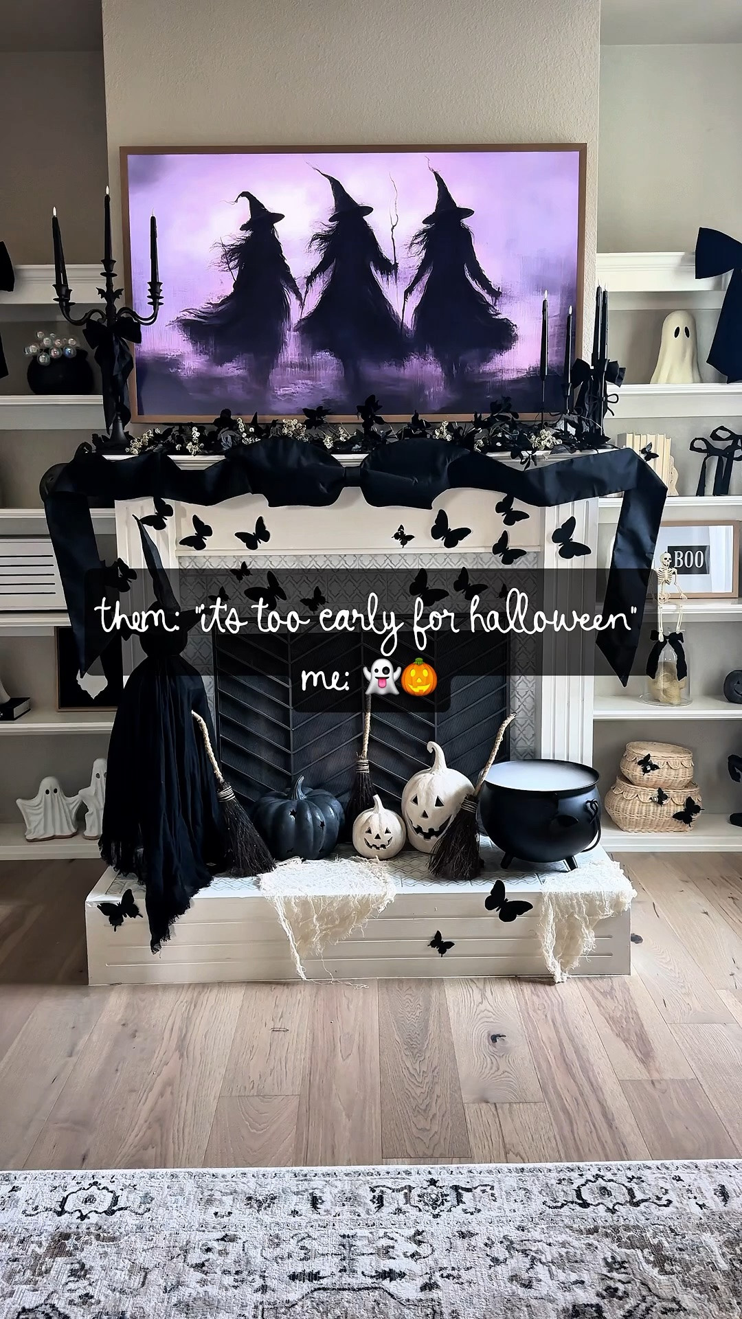 halloween mantle decor is officially back 🦇👻🖤 linking everything from last year’s spooky mantle because i still love this one SO much! bats, bows, pumpkins, spooky accents + all the little details that made it come together 🎃✨ shop everything linked below!

Halloween decor, Halloween mantle decor, Halloween fireplace decor, spooky home decor, bat decor, black Halloween decor, Halloween decorating ideas, Halloween home decor, fall mantle decor, Halloween living room decor.

#LTKSeasonal #LTKSaleAlert #LTKHome