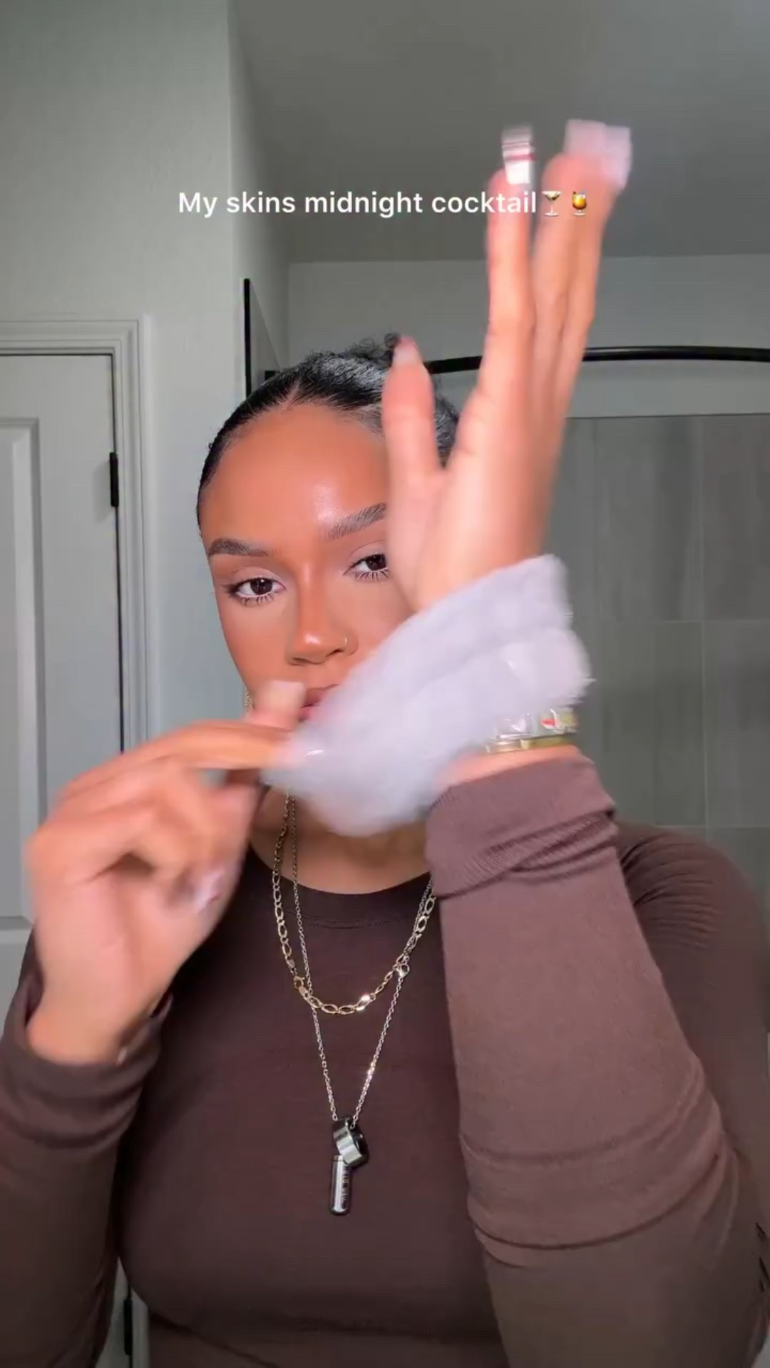 She won’t go to bed without it! 😏🫢 #skincareroutine #nightimeroutine #koreanskincare #koreanskincareroutine