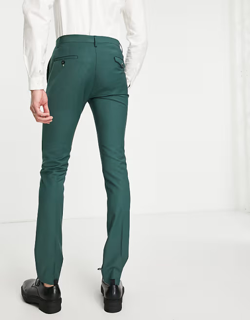 Twisted Tailor Tall suit pants in forest green | ASOS (Global)