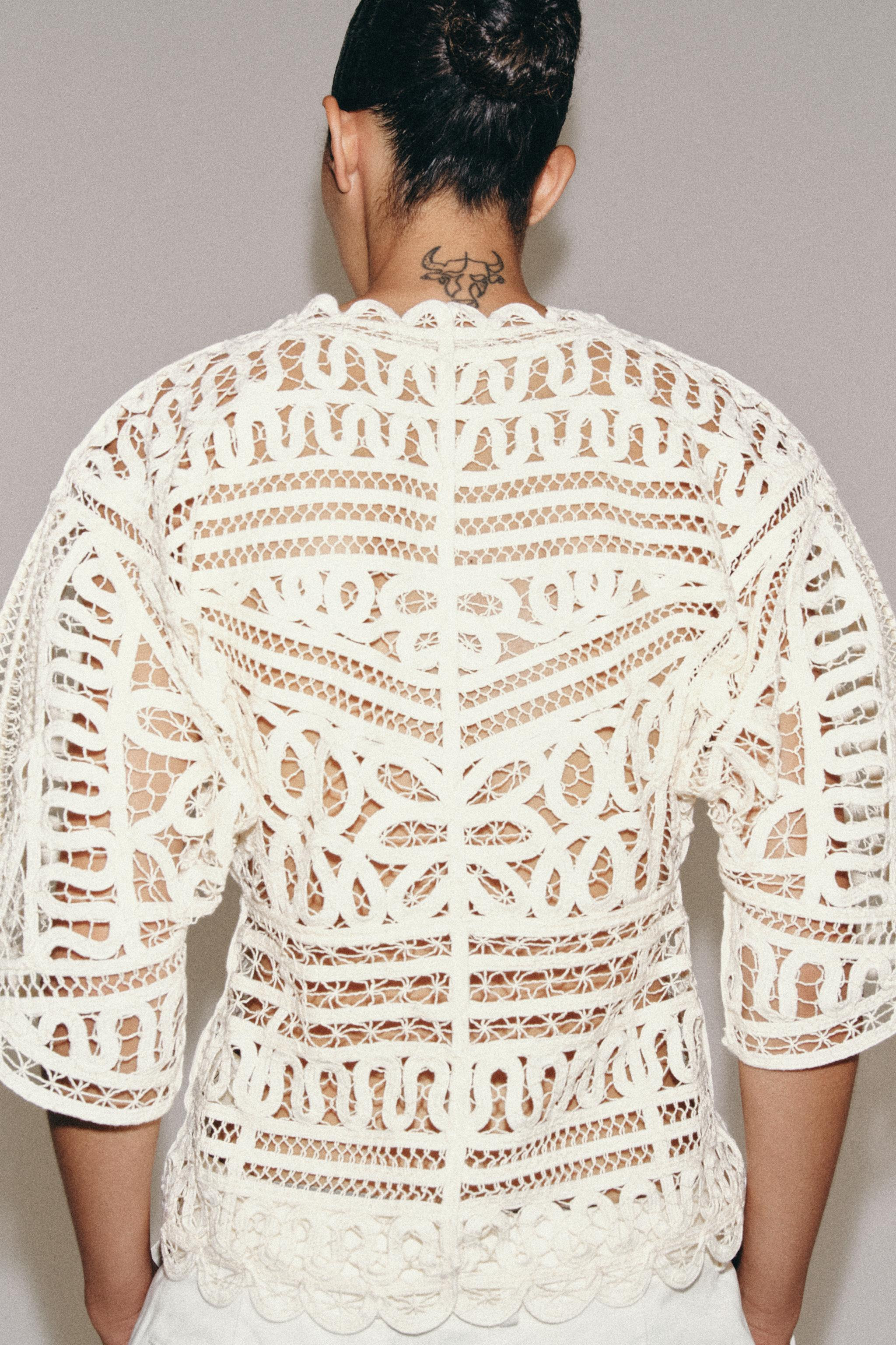 ZW COLLECTION CROCHET TOP | Zara US