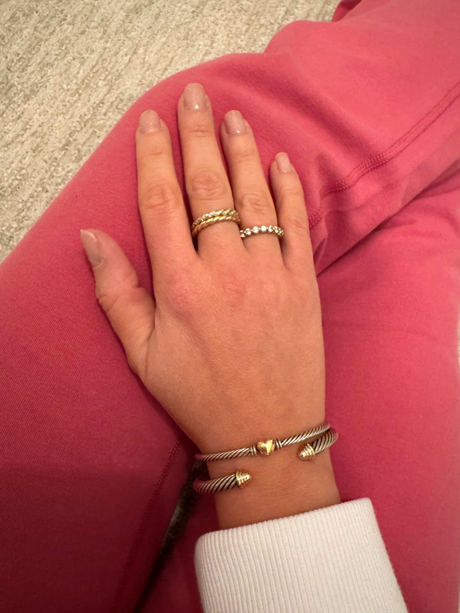 I may be in sweats at home during a winter storm, but I still love having my everyday jewelry on 🤍

These are my wear-on-repeat pieces — effortless, timeless, and so easy to stack.

Valentine’s Day wishlist worthy 🥰

#LTKdayinmylife #LTKValentine #LTKootd