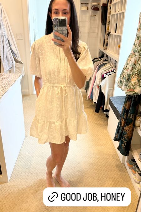 My sweet husband picked this out. Love the ivory eyelet. Plan to wear now with boots and later with sandals.

#LTKstyletip