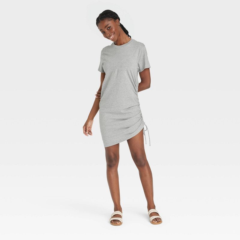 Women's Short Sleeve Side Ruched T-Shirt Dress - Universal Thread™ | Target