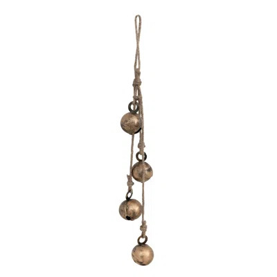 Hanging Metal Jingle Bells With Jute Rope | Wayfair North America