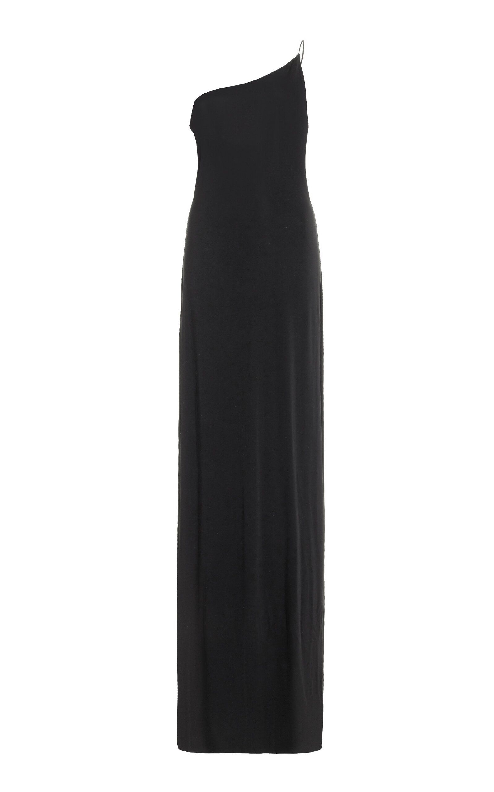 NILI LOTAN - Women's Elinor One-Shoulder Maxi Dress - Black - M - Moda Operandi | Moda Operandi (Global)