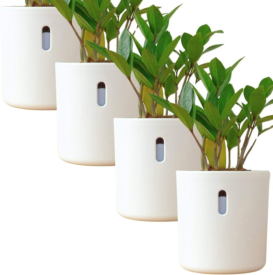 Self Watering Pot for Leca and Pon, Semi Hydroponic Planter for Indoor Plants, Clear Inner Pot & ... | Amazon (US)