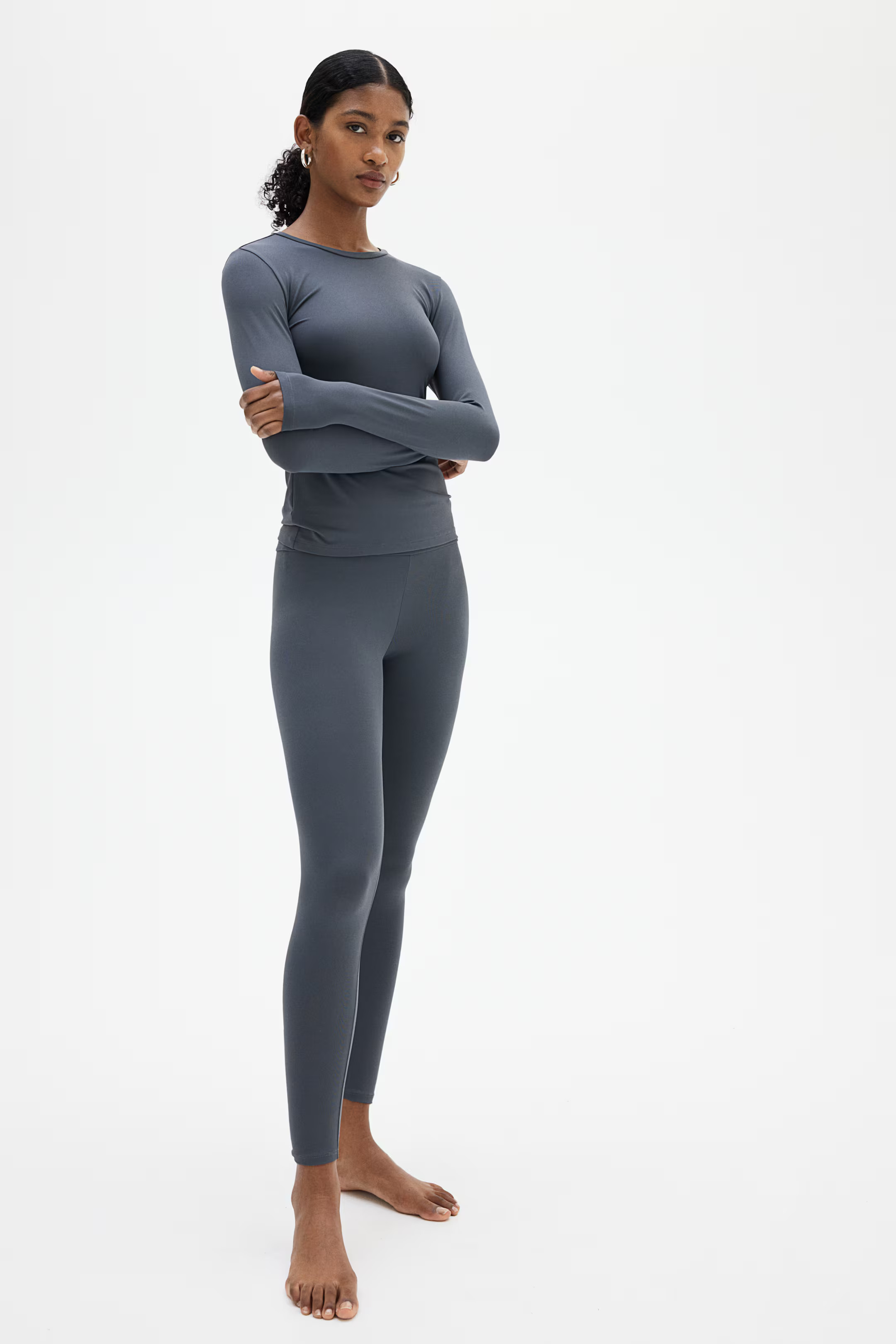 Long-sleeved microfibre top | H&M (UK, MY, IN, SG, PH, TW, HK)