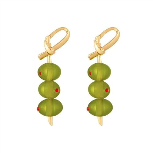 Firopia Green Olive Earrings for Women | Gold Martini Olive Earrings for Women | Funny Fruit Earrings | Jewelry Gift for Women | Amazon (US)