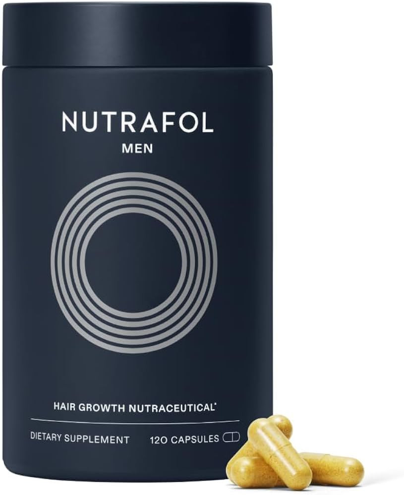 Nutrafol Men's Hair Growth Supplements, Clinically Tested for Visibly Thicker Hair and Scalp Cove... | Amazon (US)