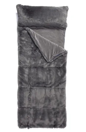 Nordstrom At Home Cuddle Up Faux Fur Sleeping Bag | Nordstrom