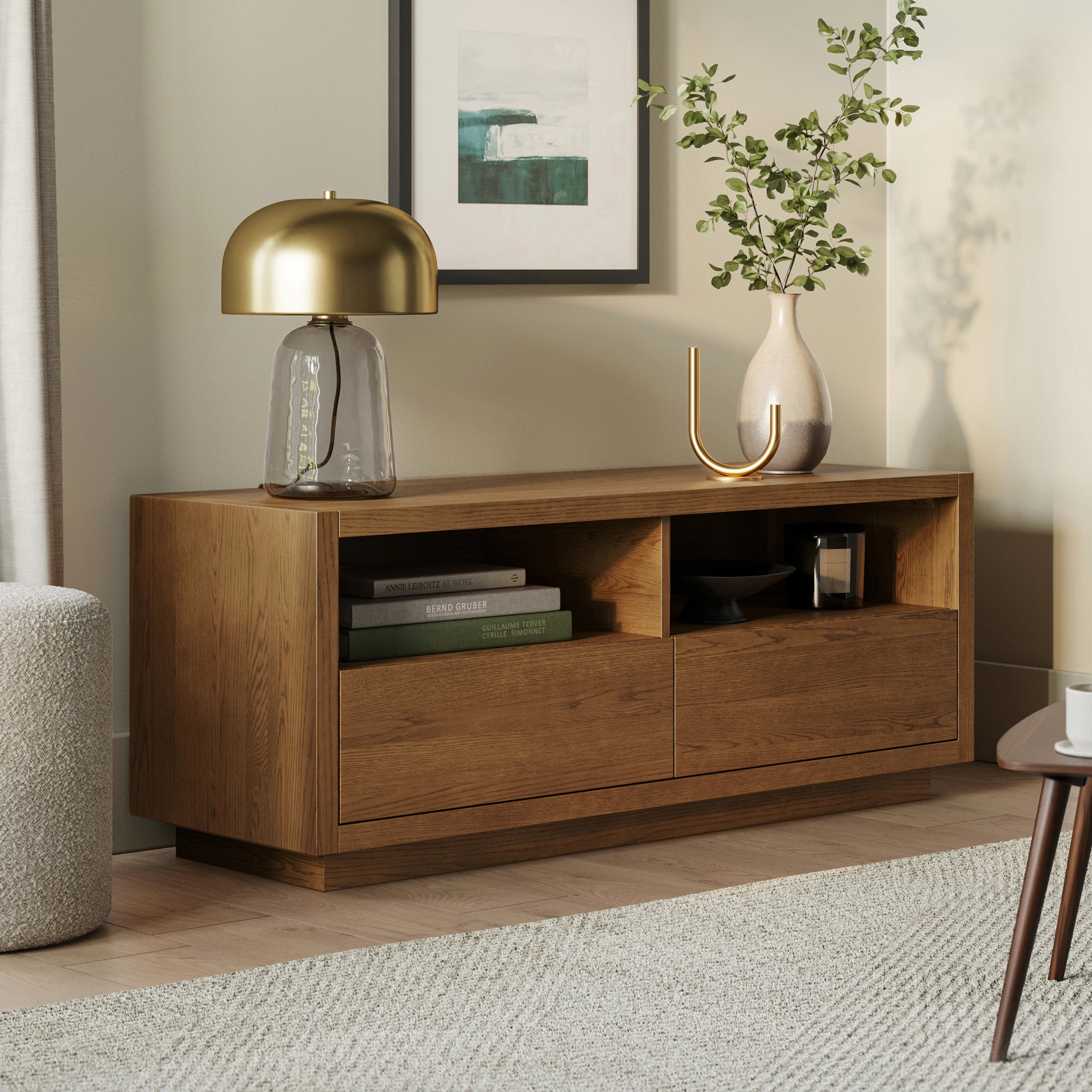 Leif 54" Media Unit - Smoked Oak | Article