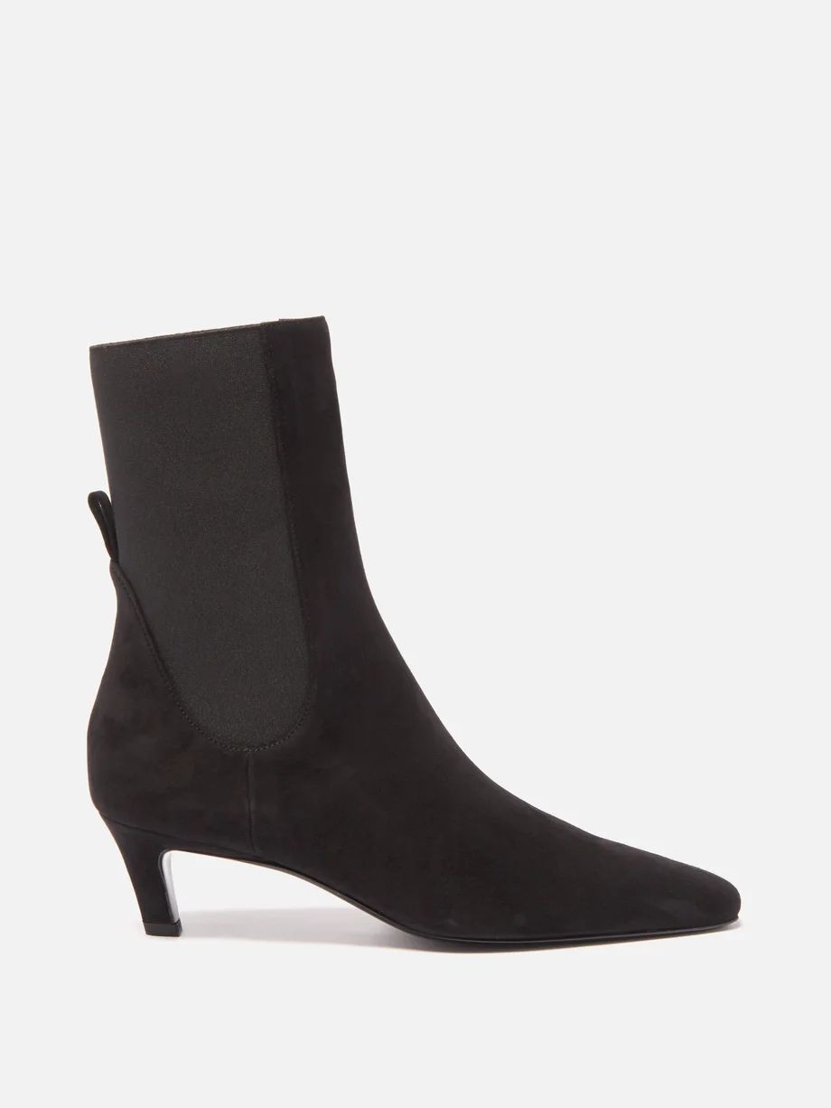 Kitten-heel suede ankle boots | Toteme | Matches (UK)