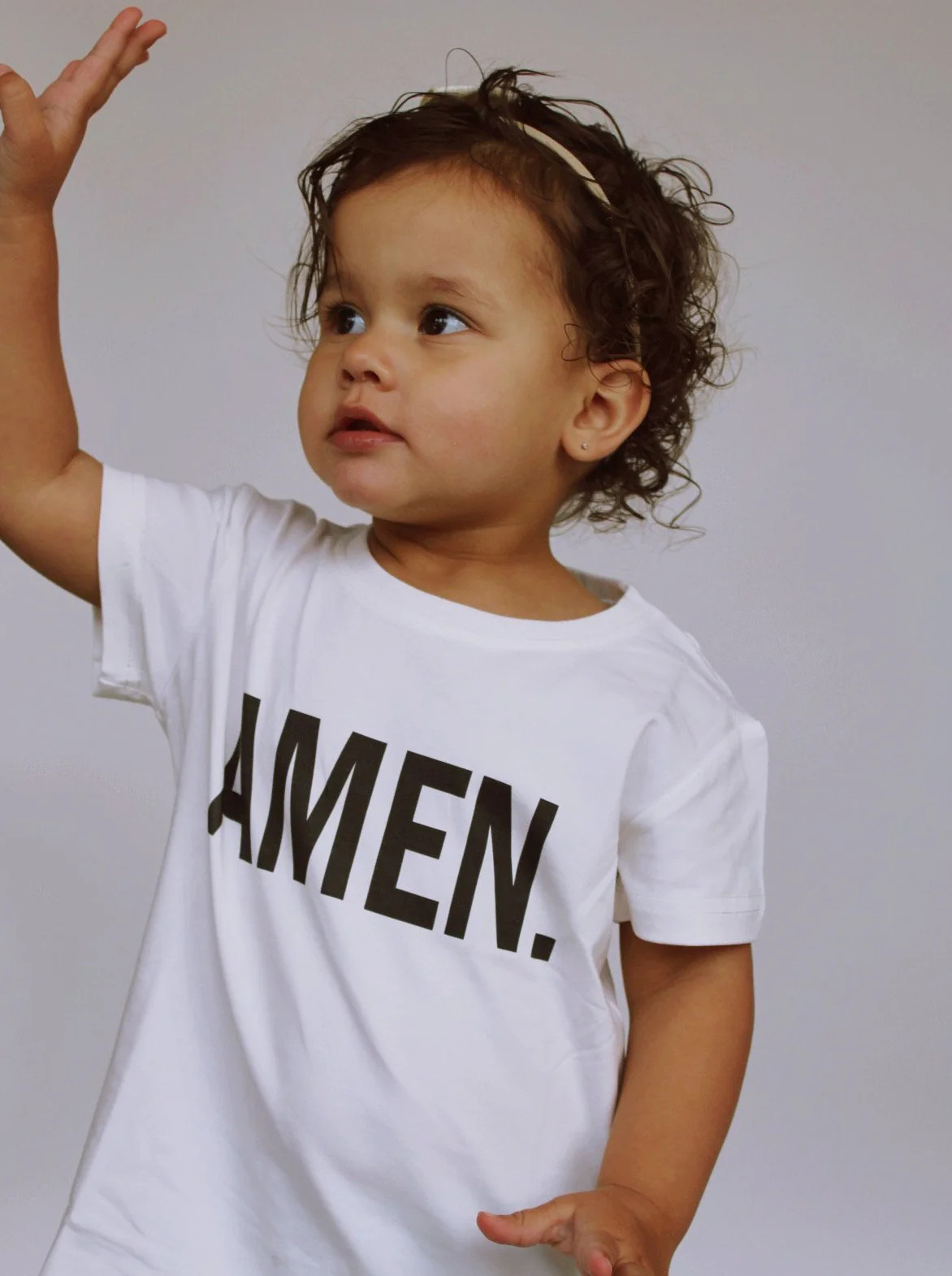 AMEN TEE IN WHITE (KIDS) | raëliv