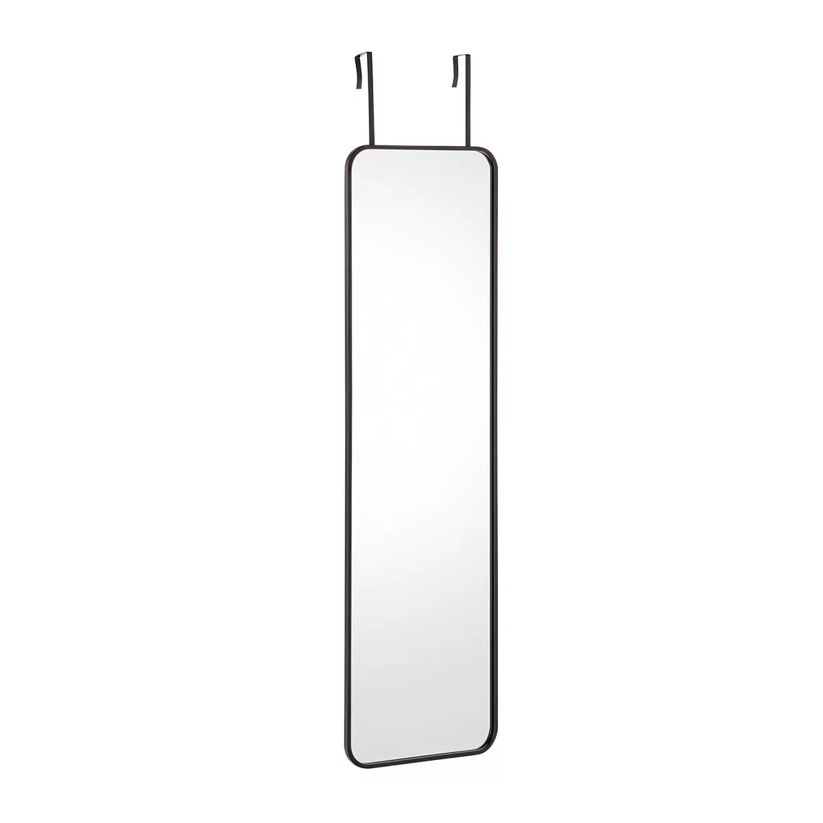 The Container Store Over The Door Mirror Black | The Container Store