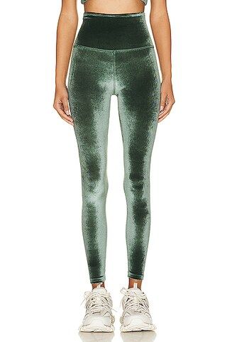 Beyond Yoga High Waisted Midi Legging in Green | FWRD 